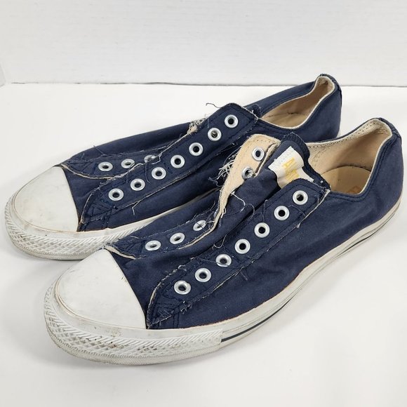 Converse Blue Canvas Sneakers Low-Top Style - Picture 1 of 5